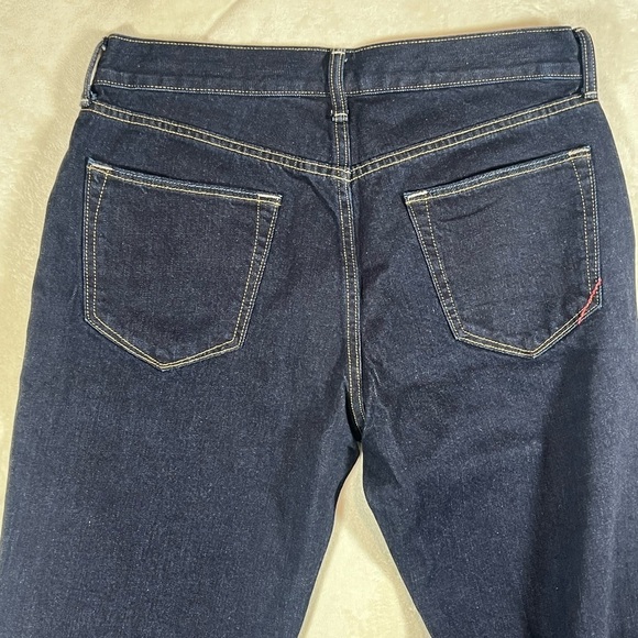 NWT Banana Republic 33W 34L Men's Navy Straight Fit Dark Wash Jeans - Picture 8 of 11